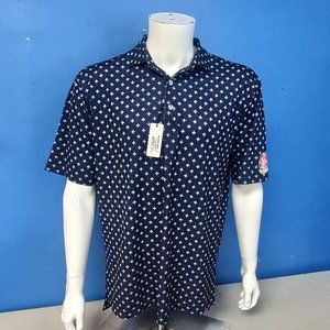 NWT Turtleson Harrison Pique Performance Polo with INDIANWOOD embroidered logo